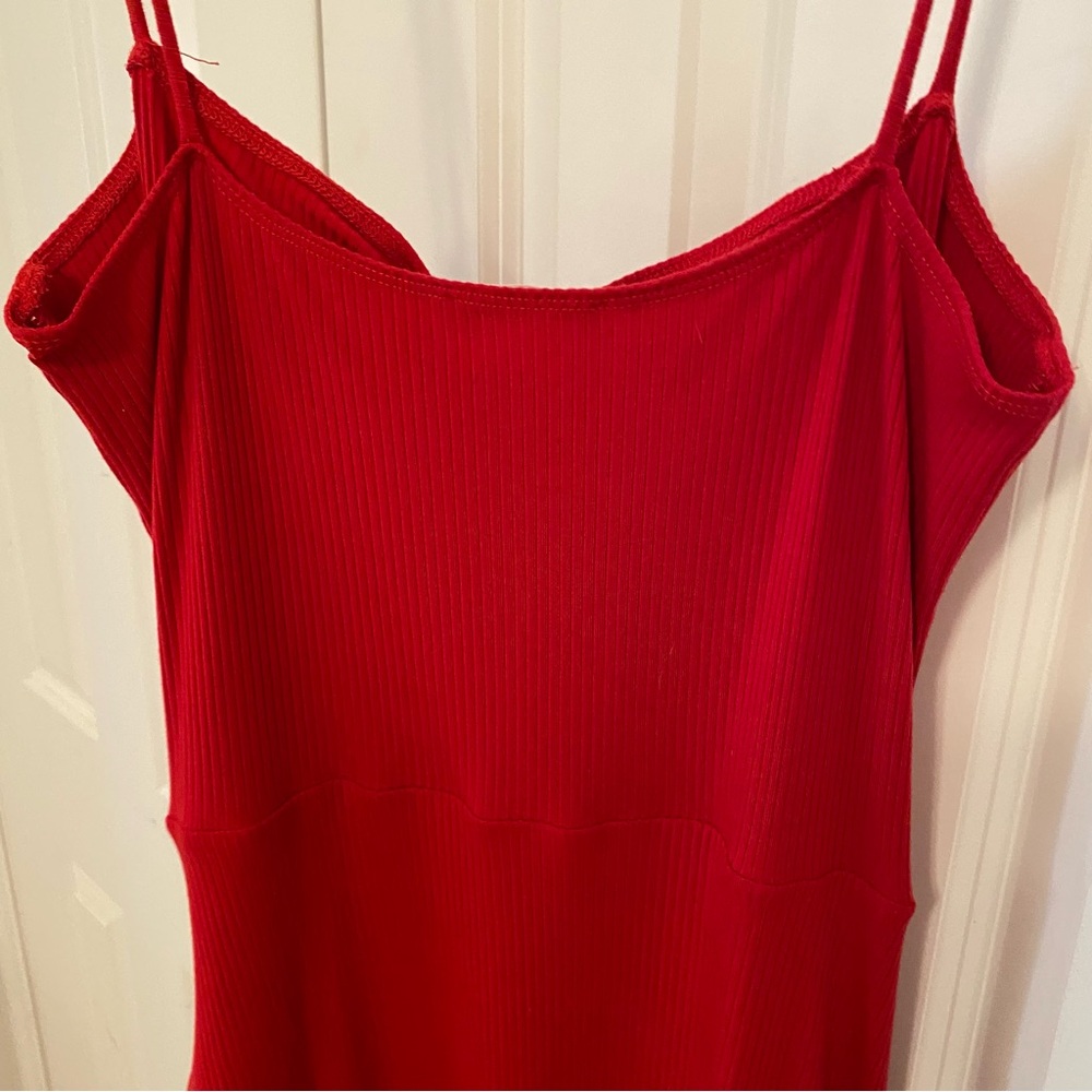 Reformation Formosa Red Knit Midi Dress XL - Picture 6 of 10